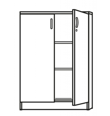 Aktenschrank MULTI M 272034, abschlie&szlig;bar, 2x3 OH, wei&szlig;, 120x114,5x42cm (BxHxT)