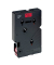 P-touch Schriftband TC-401 12mm x 7,7m schwarz/rot laminiert selbstklebend