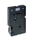 P-touch Schriftband TC-M91 9mm x 7,7m schwarz/farblos laminert selbstklebend