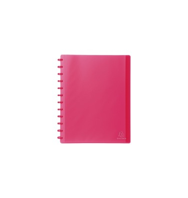 Sichtbuch Exacompta 86355E, A4, mit 30 Hüllen, transluzent pink