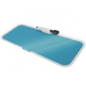 Desktop Memoboard Cosy, Maße 46 x 15 x 6 cm (B x H x T), Glas, blau