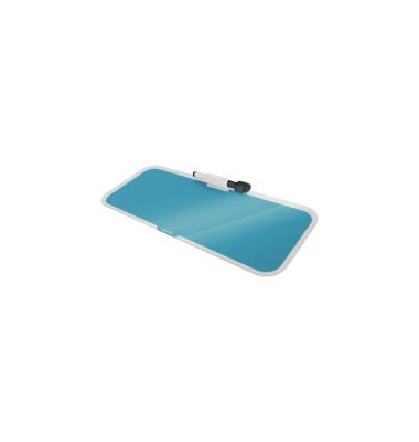 Desktop Memoboard Cosy, Maße 46 x 15 x 6 cm (B x H x T), Glas, blau