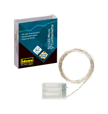 Lichterkette 31118 Micro, 20 LEDs, Länge 2,2m, warmweiß
