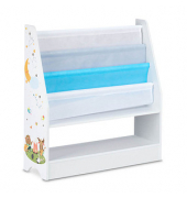 Kinderregal weißblau 71,0 x 23,0 x 74,0 cm