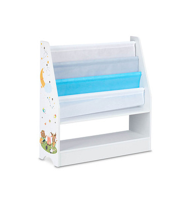 Kinderregal weißblau 71,0 x 23,0 x 74,0 cm