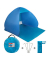 Strandmuschel Pop-Up blau