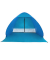 Strandmuschel Pop-Up blau