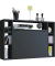 Wandschreibtisch Wandila 915179, 60cm (H), 90x20/67cm (BxT), rechteckig, schwarz / schwarz