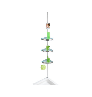 Teleskop-Duschregal Premium silber 27,5 x 20,0 x 70,0-260,0 cm Teleskop-Duschregal Premium silber 27,5 x 20,0 x 70,0-260,0 cm