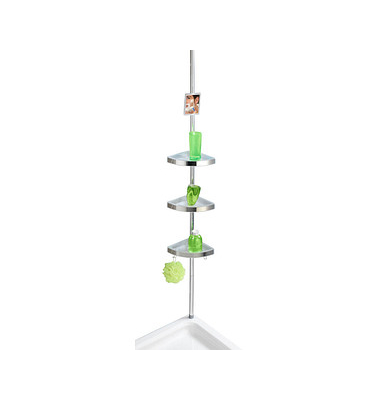 Teleskop-Duschregal Premium silber 27,5 x 20,0 x 70,0-260,0 cm Teleskop-Duschregal Premium silber 27,5 x 20,0 x 70,0-260,0 cm