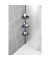 Teleskop-Duschregal Villata schwarz 28,0 x 20,5 x 78,0-275,0 cm