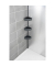 Teleskop-Duschregal Villata schwarz 28,0 x 20,5 x 78,0-275,0 cm