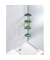 Teleskop-Duschregal Compact silber 26,0 x 19,5 x 78,0-275,0 cm