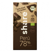 Peru 78% Edelbitter Bio-Schokolade