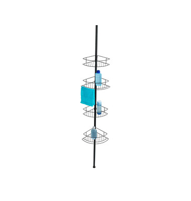Teleskop-Duschregal Dolcedo braun 31,0 x 23,0 x 65,0-275,0 cm