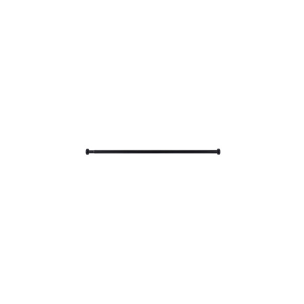 4008838356173 - Teleskop-Duschstange Luz 110 - 185 cm Schwarz Ausziehbare Duschvorhangstange aus rostfreiem Aluminium Schwarz Aluminium schwarz Kunststoff 4008838356173 - Teleskop-Duschstange Luz 110 - 185 cm Schwarz Ausziehbare Duschvorhangstange aus rostfreiem Aluminium Schwarz Aluminium schwarz Kunststoff
