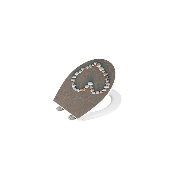 4008838224847 - Premium WC-Sitz Hochglanz Acryl Heartbeach aus antibakteriellem Duroplast Absenkautomatik Fix-Clip Hygiene Befestigung Mehrfarbig Duroplast 4008838224847 - Premium WC-Sitz Hochglanz Acryl Heartbeach aus antibakteriellem Duroplast Absenkautomatik Fix-Clip Hygiene Befestigung Mehrfarbig Duroplast