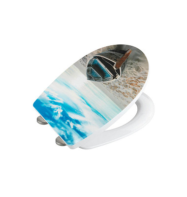WC-Sitz mit Absenkautomatik Boat High Gloss blau