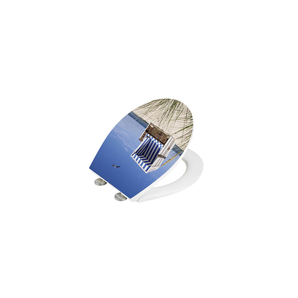 4008838276631 - Premium WC-Sitz Hochglanz Acryl Strandkorb aus antibakteriellem Duroplast Absenkautomatik Fix-Clip Hygiene Befestigung Mehrfarbig Duroplast 4008838276631 - Premium WC-Sitz Hochglanz Acryl Strandkorb aus antibakteriellem Duroplast Absenkautomatik Fix-Clip Hygiene Befestigung Mehrfarbig Duroplast