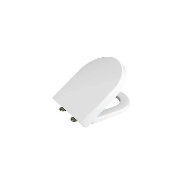 4008838304242 - WC-Sitz Exclusive Nr 4 aus antibakteriellem Duroplast mit Absenkautomatik Weiß Duroplast weiß Edelstahl rostfrei silber matt - weiß - Wenko 4008838304242 - WC-Sitz Exclusive Nr 4 aus antibakteriellem Duroplast mit Absenkautomatik Weiß Duroplast weiß Edelstahl rostfrei silber matt - weiß - Wenko