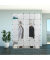 Kleiderschrank transparent 20 Fachböden 180,0 x 46,5 x 234,0 cm