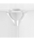 Kleiderschrank weiß, transparent 28 Fachböden 180,0 x 46,5 x 234,0 cm