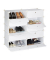 Schuhschrank weiß 10 Fachböden 94,0 x 36,5 x 90,0 cm