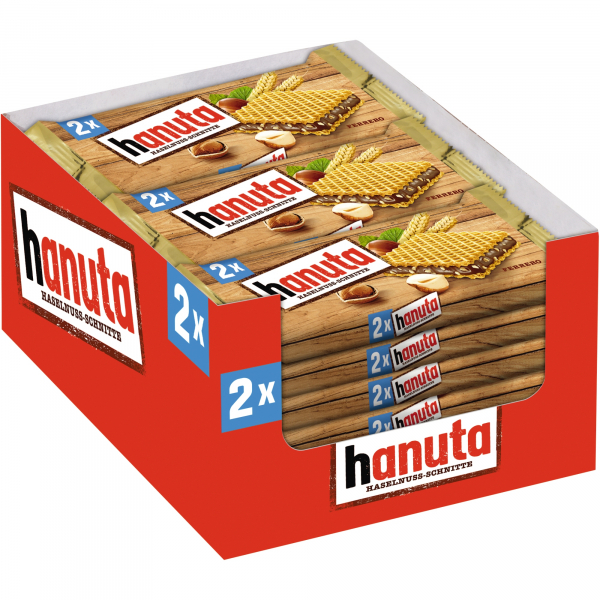8000500273562 - Gebäck Hanuta Waffel mit Haselnusscrème 2er Flossenpackung mit 18 x 44 g