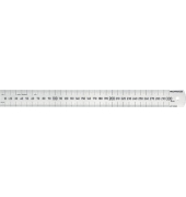 Premium Stahllineal 300 mm aus rostfreiem Edelstahl, mit 0-Punkt an