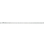Rumold Premium Stahllineal 500 mm aus rostfreiem Edelstahl, mit 0-Punkt an