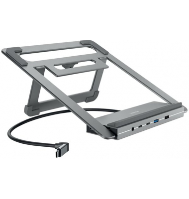 USB-C-Docking-Station Connect2Office Stand, grau, Notebook-Halterung,