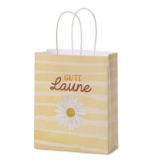 Geschenktasche 991774, allgemein, gedrehte Papierkordel, GUTE LAUNE, 180mm x 220mm