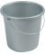 Haushaltseimer, 5 Liter, silber, mit Metallbügel und Maßeinheit,