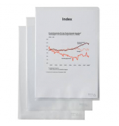 Sichthüllen 21675090, A4, transluzent genarbt, oben & rechts offen, 