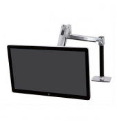 Monitor-Halterung LX HD 45-384-026 silber für 1 Monitor, Tischklemme, Tischbohrung