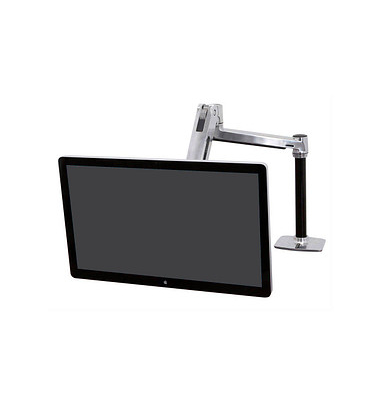 Monitor-Halterung LX HD 45-384-026 silber für 1 Monitor, Tischklemme, Tischbohrung