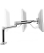 Monitor-Halterung LX HD 45-384-026 silber für 1 Monitor, Tischklemme, Tischbohrung