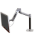 Monitor-Halterung LX HD 45-384-026 silber für 1 Monitor, Tischklemme, Tischbohrung