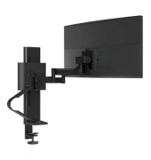 Monitor-Halterung TRACE 45-630-224 weiß für 1 Monitor, Tischklemme, Tischbohrung