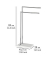 Handtuchständer Noble White silber
