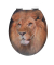 WC-Sitz mit Absenkautomatik Lion braun