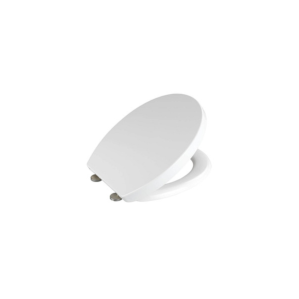 4008838273005 - Premium WC-Sitz Birori aus antibakteriellem Duroplast mit Absenkautomatik Weiß Duroplast weiß Edelstahl rostfrei silber matt - weiß - Wenko 4008838273005 - Premium WC-Sitz Birori aus antibakteriellem Duroplast mit Absenkautomatik Weiß Duroplast weiß Edelstahl rostfrei silber matt - weiß - Wenko