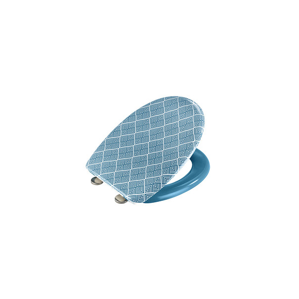 4008838320723 - - WC-Sitz Atacama Toilettensitz mit Absenkautomatik Schnellbefestigung aus antibakteriellem stabilem Duroplast Blau Duroplast mehrfarbig 4008838320723 - - WC-Sitz Atacama Toilettensitz mit Absenkautomatik Schnellbefestigung aus antibakteriellem stabilem Duroplast Blau Duroplast mehrfarbig