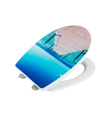 WC-Sitz mit Absenkautomatik Infinity blau