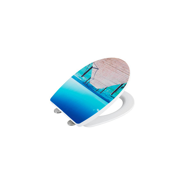 4008838341636 - - WC-Sitz Infinity mit Hochglanz-Oberfläche aus bruchstabilem Thermoplast Mehrfarbig Thermoplast mehrfarbig Edelstahl rostfrei silber matt 4008838341636 - - WC-Sitz Infinity mit Hochglanz-Oberfläche aus bruchstabilem Thermoplast Mehrfarbig Thermoplast mehrfarbig Edelstahl rostfrei silber matt
