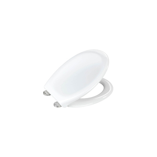 4008838351321 - Premium WC-Sitz Ios Thermoplast Fix-Clip Hygiene-Befestigung Weiß Thermoplast weiß Edelstahl rostfrei silber matt - weiß - Wenko 4008838351321 - Premium WC-Sitz Ios Thermoplast Fix-Clip Hygiene-Befestigung Weiß Thermoplast weiß Edelstahl rostfrei silber matt - weiß - Wenko