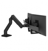 Monitor-Halterung HX Dual 45-476-224 schwarz für 2 Monitore, Tischklemme, Tischbohrung