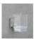 Zahnputzbecherhalter Quadro silber