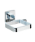 Haartrocknerhalter Quadro silber