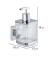 Seifenspender Quadro 22683100 silber EdelstahlKunststoff